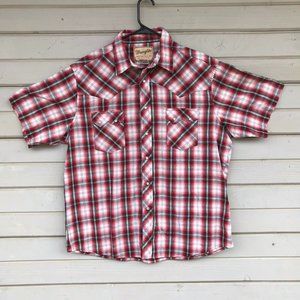 Wrangler Western Shirt Men's X-Large Pearl Snap